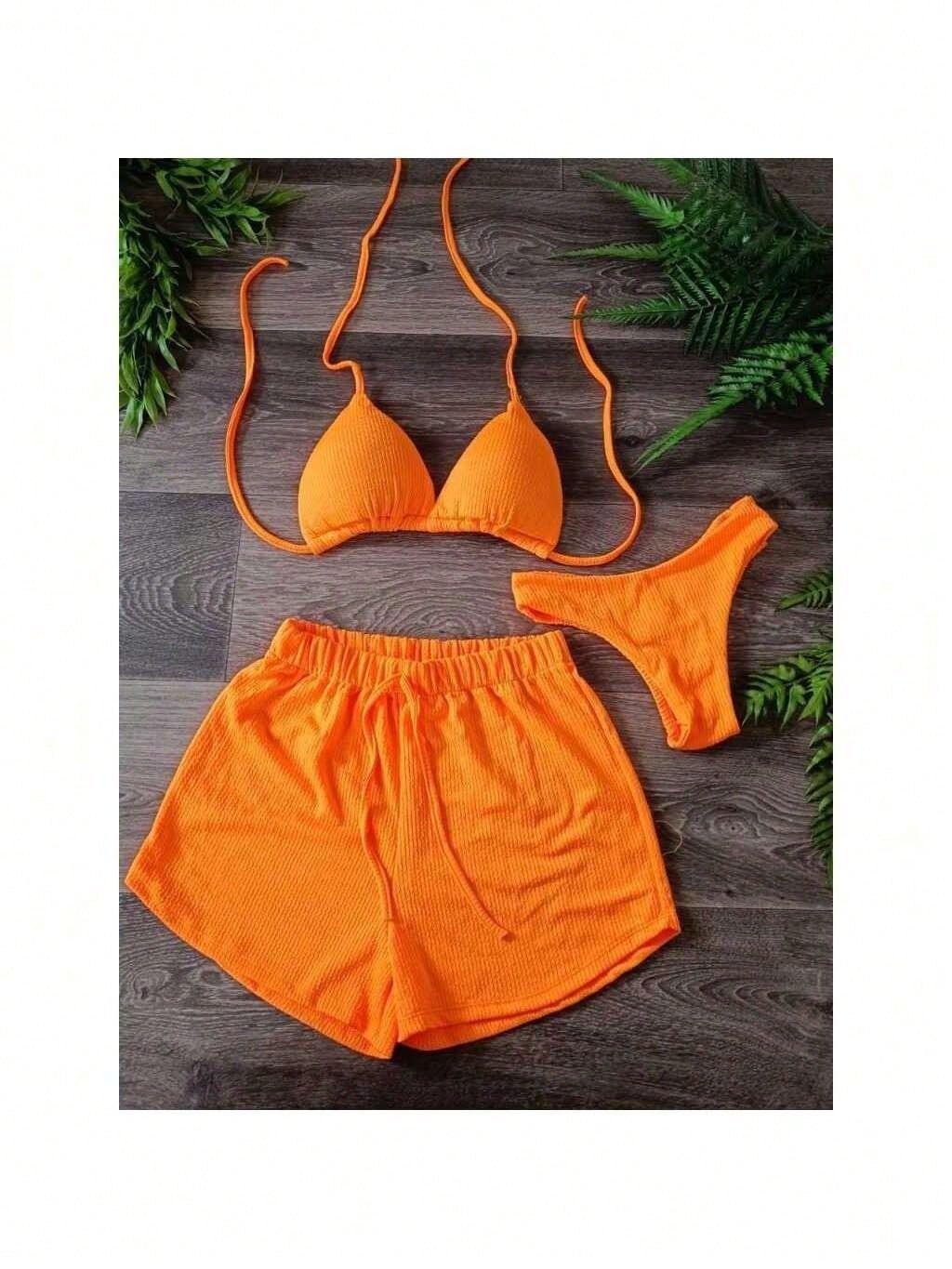 Biquíni com short malha anarroga