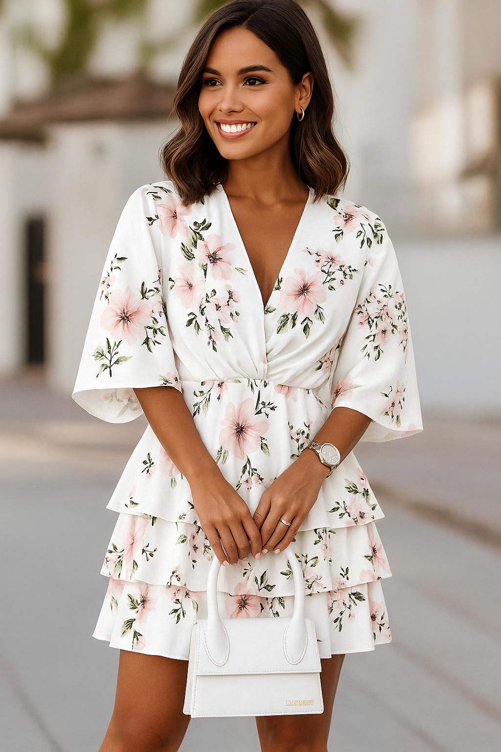 Vestido Midi com Manga Diva Akira