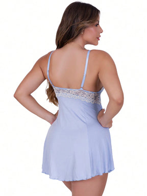 Vendedor Indicado
Biografia da Moda Camisola Valentina sem Bojo Microfibra Light e Renda Luxo Bicolor Feminina