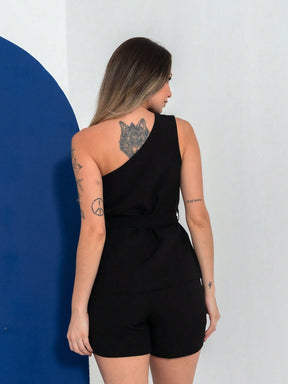 Vendedor Indicadoconjunto de blusa e shorte de alfaitaria C3073