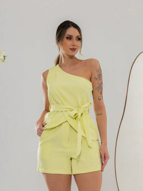 Vendedor Indicadoconjunto de blusa e shorte de alfaitaria C3073