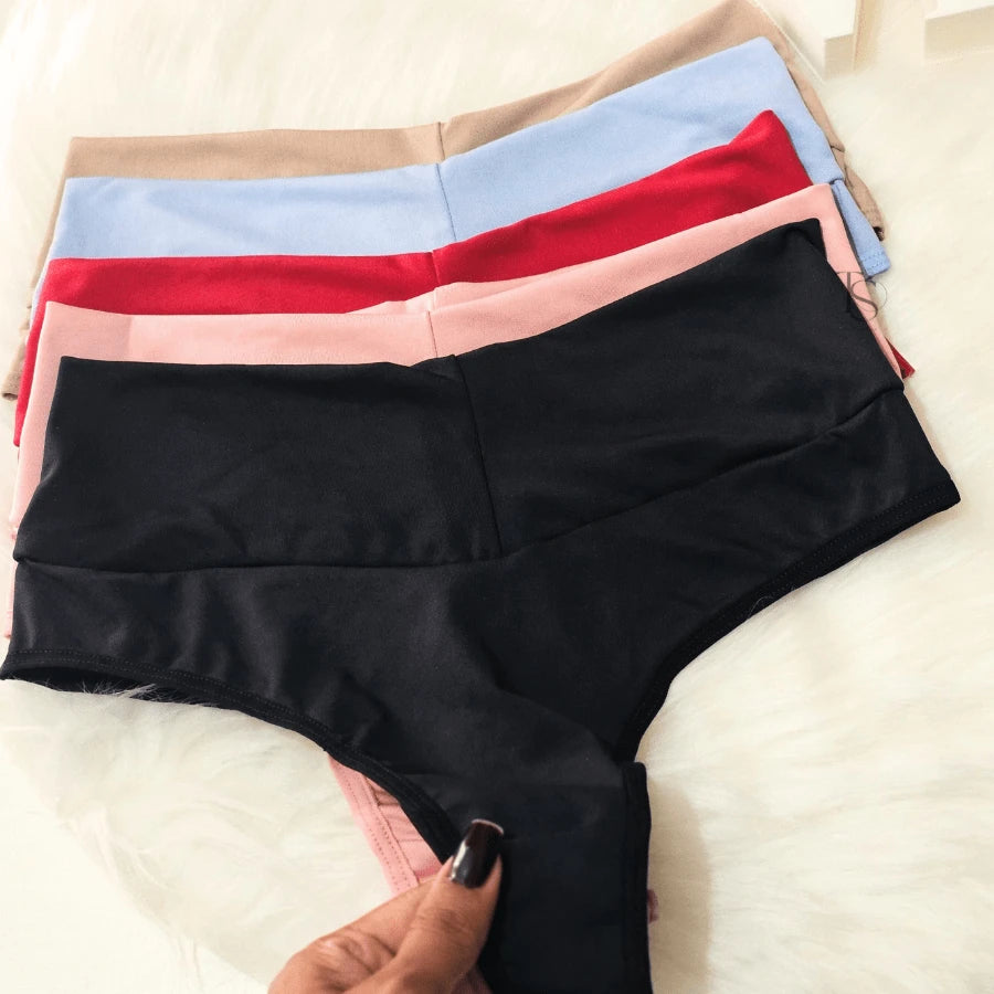 Vendedor IndicadoKit 3 Calcinha Cos Alto Modeladora Tanga Fio Duplo Cintura Alta Conforto Lingerie Feminina