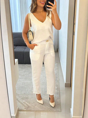 Conjunto Feminino blusa com Calca