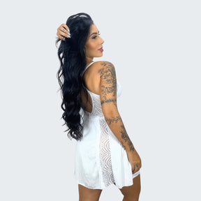 Vendedor Indicado
Camisola Sensual Alexis com Renda e Alça Cruzando as Costas