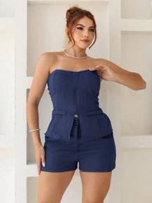 Vendedor IndicadoÁrbora Elegance - Conjunto Feminino Tomara que Caia e Short, Tecido em Alfaiataria Premium com Ziper , Verão 2025 .
