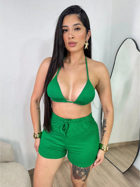 Biquíni com short malha anarroga