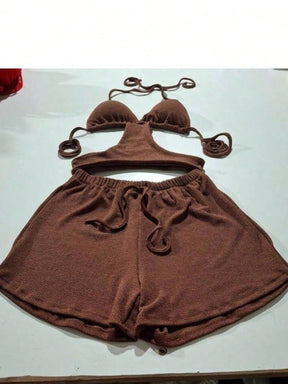 Biquíni com short malha anarroga