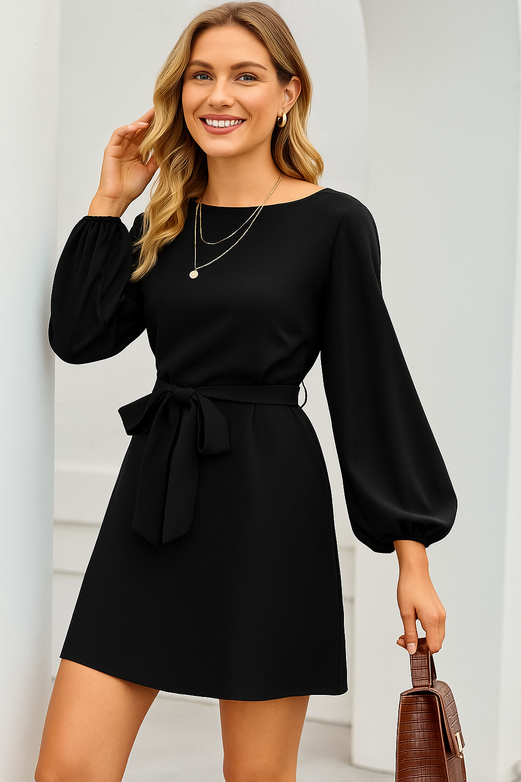 Vestido Manga Longa Soltinho Ana