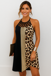 Vestido Midi sem Manga Casual Summer