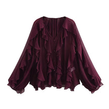 Muyer plissado blusas femininas semi pura blusas casuais mulher primavera camisas de fadas e blusas para senhora manga longa topos mulher 2025