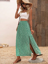 Saia Longa Floral com Fenda Lateral