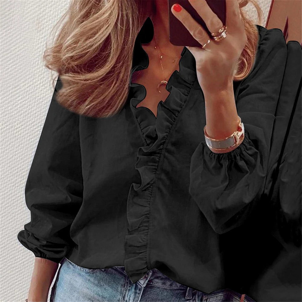 Plus size blusa feminina para outono inverno grande pulôver oversized manga longa camisas básicas camisetas roupas femininas