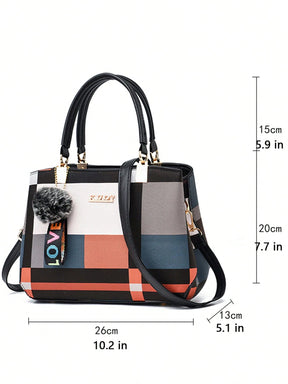 3 peças Bolsas de Luxo , bolsa feminina, moderna, prática, bolsa grande