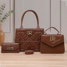 Kit Bolsa Feminina Transversal Alça Regulavel + Bolsa Pequena De Ombro + Carteira , praticidade, qualidade