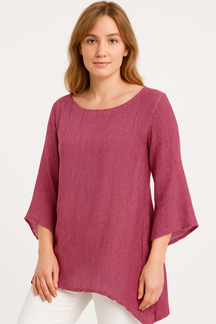 Blusa de Linho Meia Manga Diva