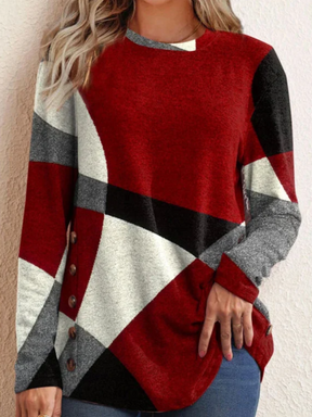 Blusa Manga Comprinda com Detalhes Carol