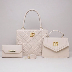Kit Bolsa Feminina Transversal Alça Regulavel + Bolsa Pequena De Ombro + Carteira , praticidade, qualidade